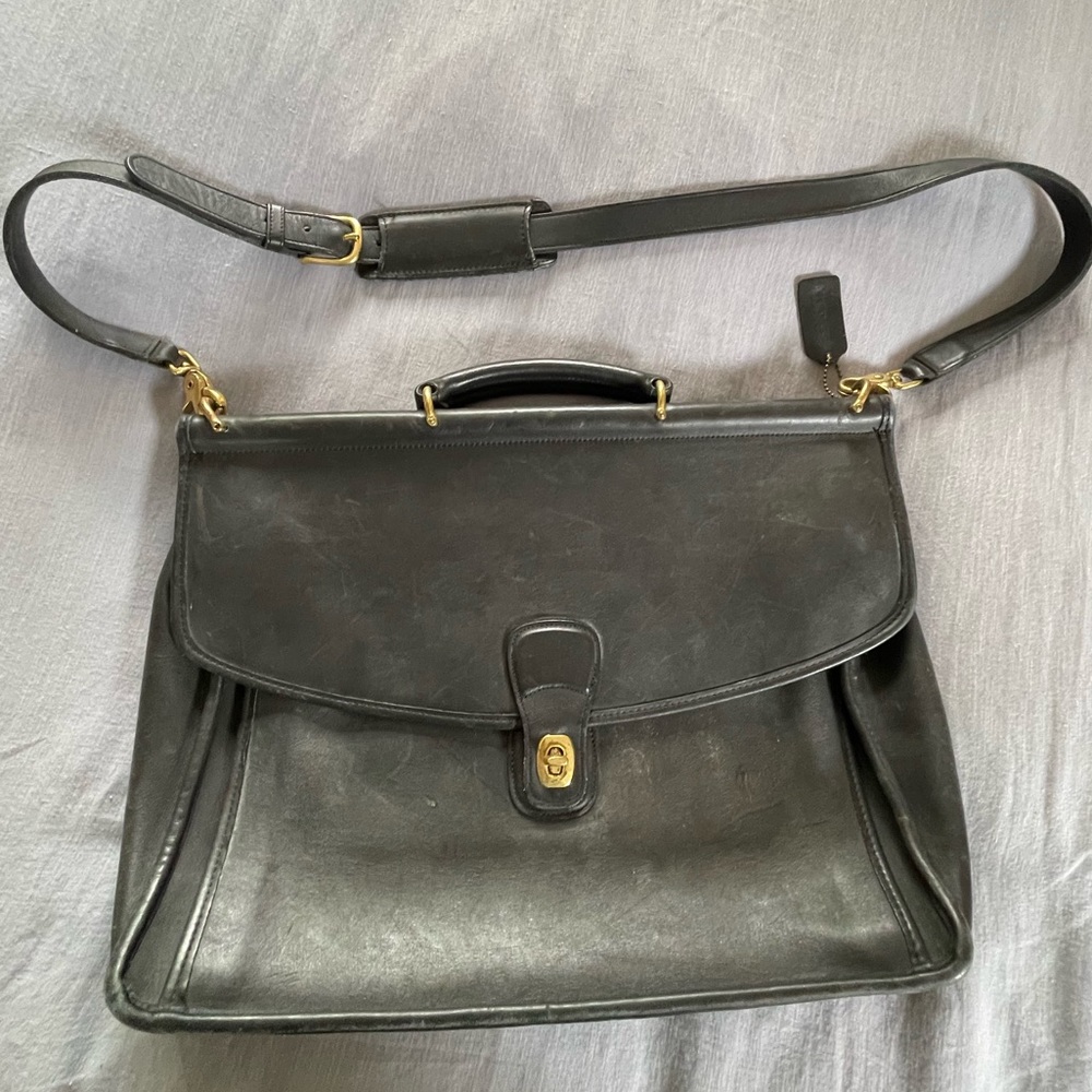 Coach vintage briefcase - black leather
